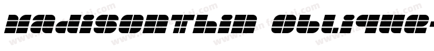 MadisonThin Oblique字体转换